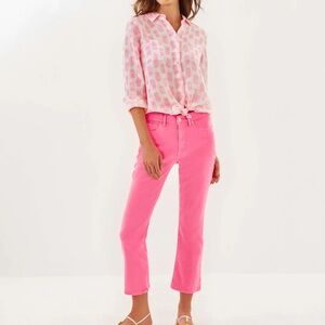 Lilly Pulitzer like new 8 pink jeans